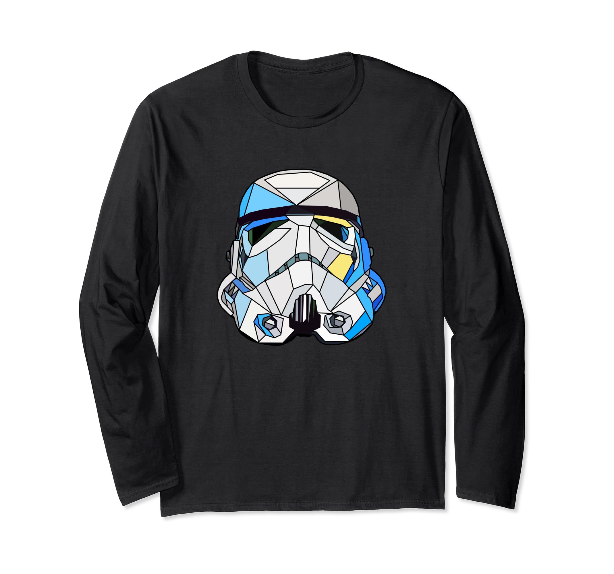 Star Wars Stained Glass Stormtrooper Helmet Long Sleeve T-Shirt