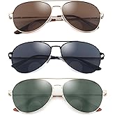 Ryegis G15 Classic Bifocal Sunglasses,Command Aviator Metal Reading Glasses For Men and Women 1.0