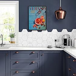 Summer Travel Food Fruit Wall Art Retro 70s Blue