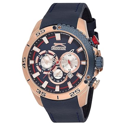 SLAZENGER Mens Chronograph Leather Watch-SL271335203