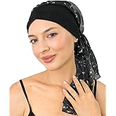 CAPLORD Head Scarf for Women Skull Cap Chemo Patients Headwear Cancer Hair Loss Scarf Headwrap Cover Hat Turban Covering Wrap