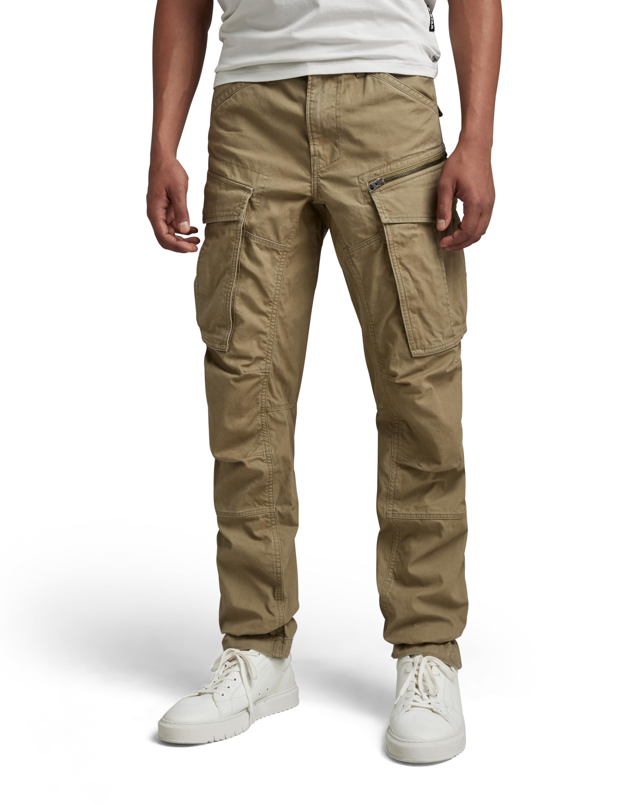 G-STAR Raw Men's Rovic Zip 3D Straight Tapered Fit Cargo Pants,Smoke Olive,31W x 30L Image