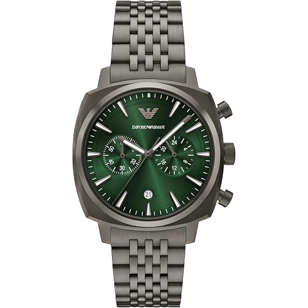 Amazon.com: Emporio Armani Hombres Cuarzo Acero Inoxidable Gris