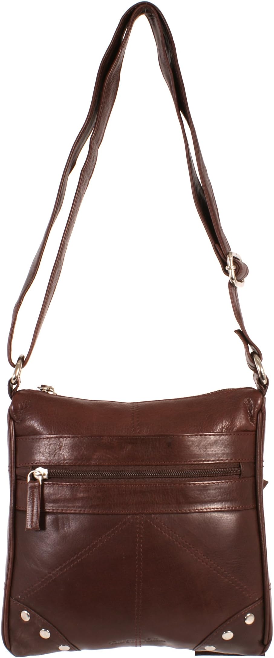 Brown Italian leather designer quality handbag