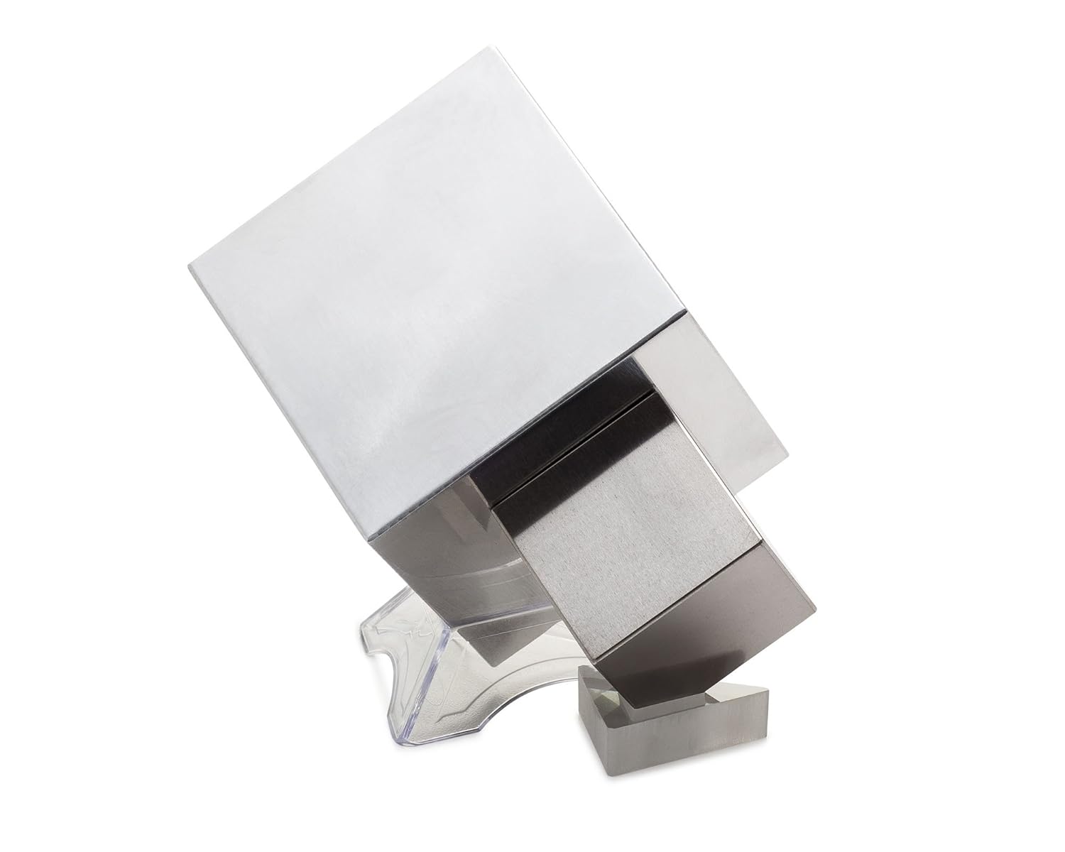 Wolfram & Aluminium Würfel-Set – Je 1 Kg, Unterschiedliche Größen, Mit Sockel & Zertifikat