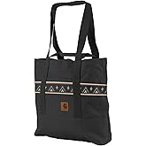 Carhartt Vertical 18L Firm Duck Tote Bag, Firm Duck Cotton Material W/Hand and Shoulder Straps