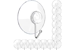GLUIT Suction Cup Hooks - Wall Hangers for All Purposes Stainless Steel Removable Small Suction Cups for Kitchen Bathroom Shower Wall Window Glass Door Nail-Free Hooks 3 lbs-Small 14 Pack