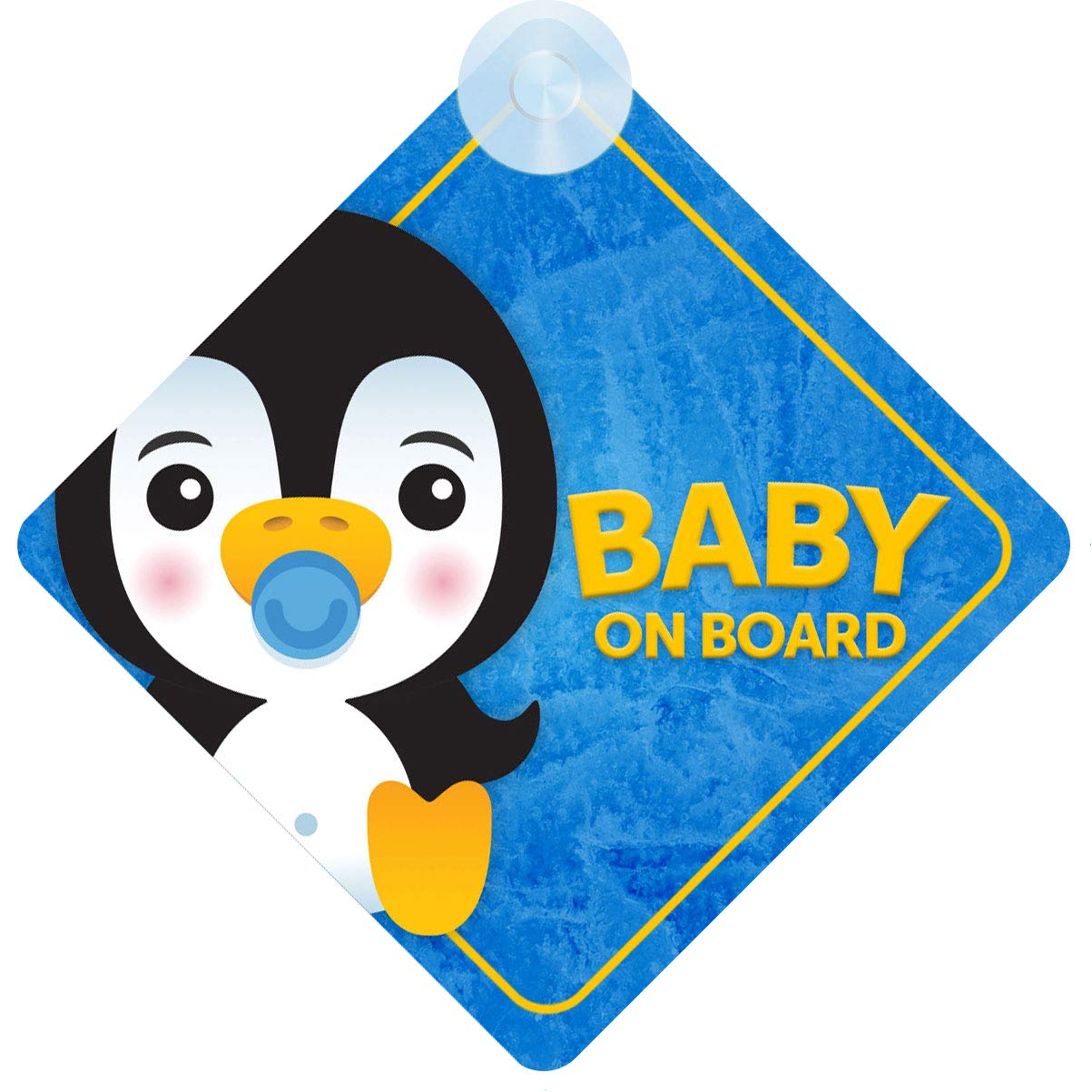 Baby Penguin on Board Car Sign (Baby on Board) Boy or Girl Children's Non Personalised Animal Theme