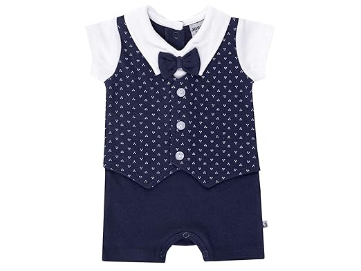 Jacky Baby Jungen Taufanzug kurz Sommer-Overall festlich
