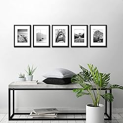 Americanflat 9x12 Picture Frame Set of 5 in Black