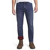 Weatherproof Vintage Fleece Lined Jeans Men - Regular Fit | Soft & Warm, Cold Weather Insulated Fleece Winter Pants for Men