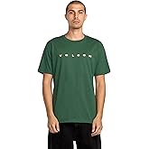 Volcom Men's Crisp Euro Short Sleeve Tee, Vineyard Green, Small