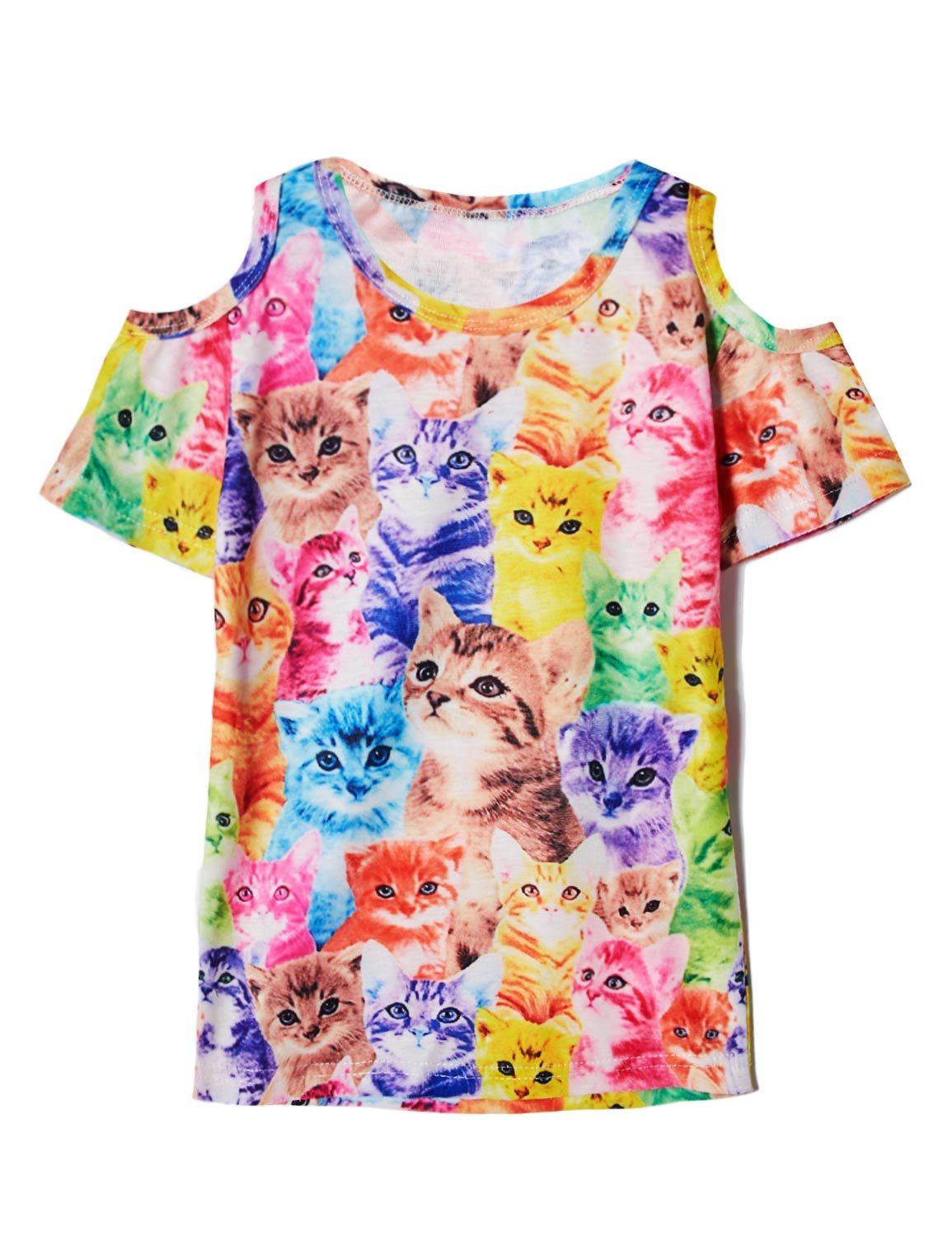 BFUSTYLE Short Sleeve O Neck Undershirt top Tank Shirt for Girls Kids fit 3-4t 1 Pack