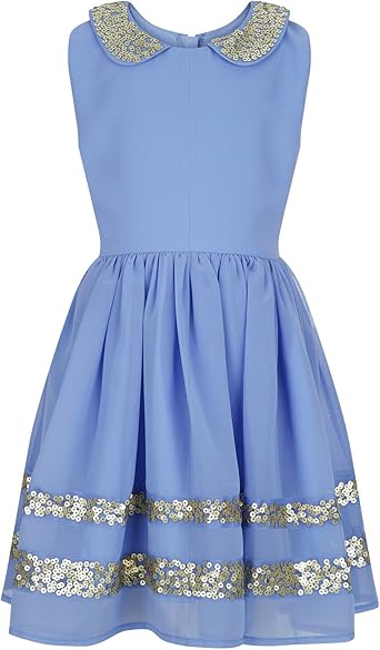 monsoon girls blue dress