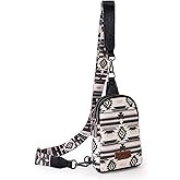 Wrangler Aztec Sling Bag - Southwest Crossbody Trendy Chest Bag