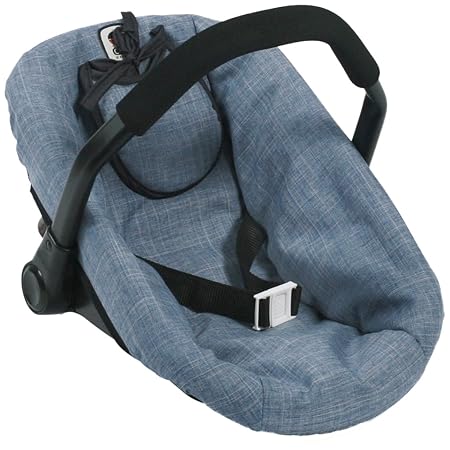 Bayer Chic 2000 708 50 Autositz für Baby-Puppen, Jeans blau