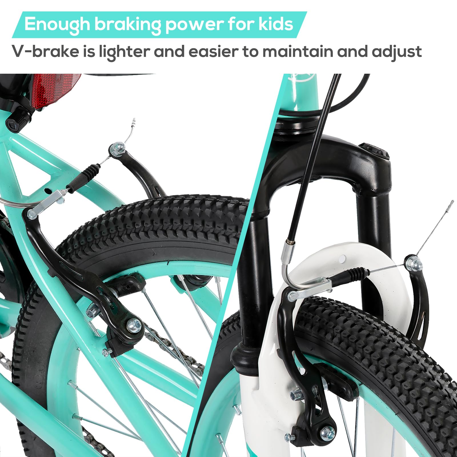 Hiland Mountain Bike for Kids, 20/24 Inch, Front Suspension Fork | Age 5+ Years Old | Multiple Colors | For Boys and Girls