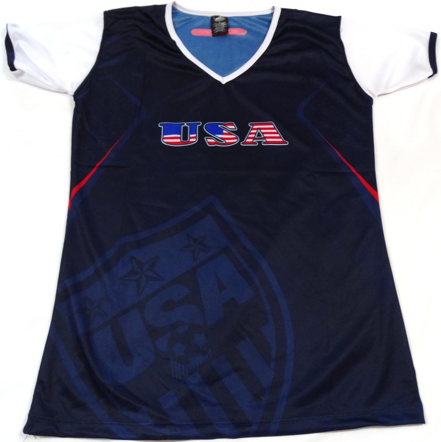 2014 World Cup USA LADIES MEDIUM SOCCER JERSEY BY DRAKO