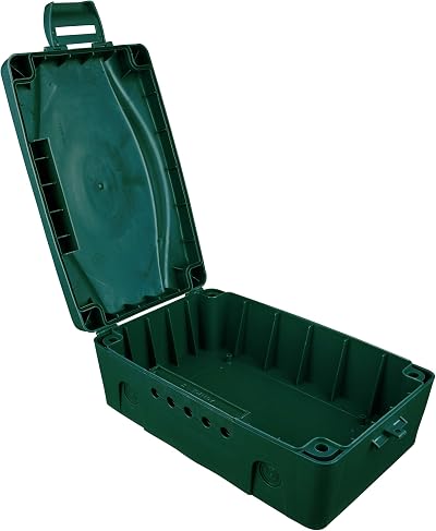 Masterplug Weatherproof Outdoor Electric Box Green 351 x 220 x 126.5 mm