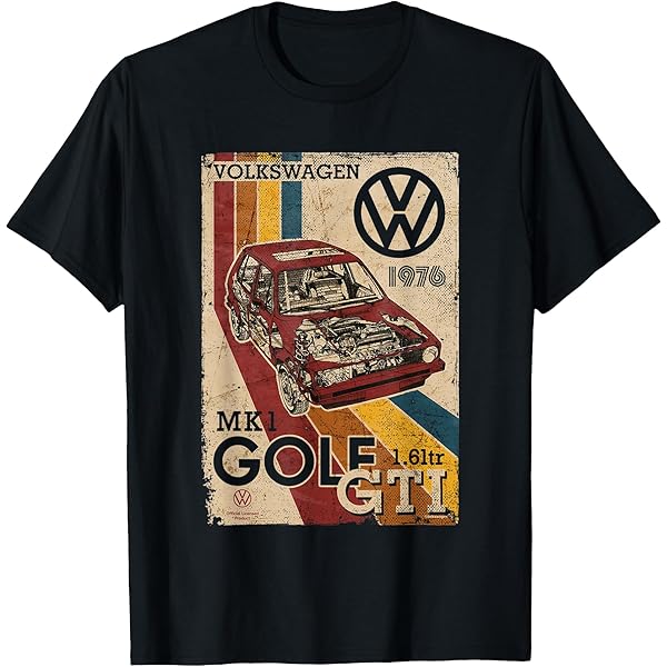 Amazon.com: Volkswagen Golf GTI Since 1976 T-Shirt : Clothing