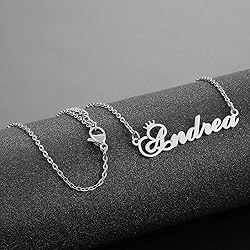 Custom Silver Name Necklace Personalized for