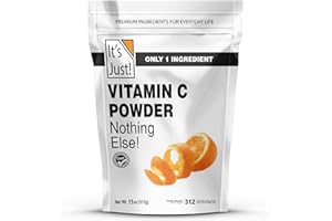 It's Just! - Vitamin C Powder, 100% Pure L-Ascorbic Acid, Food Grade, Immune Support, Homemade Cosmetics (11oz)