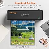 Bonsaii A4 Laminator L421-A with 5 Sheets 80-100mic Portable ABS Jam Release view 4