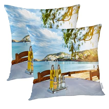 Amazon Com Batmerry Beach Pillow Covers 18x18 Inch Set Of 2