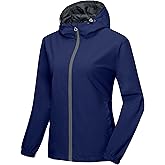 Little Donkey Andy Women's Lightweight Windbreaker Jacket Breathable Windproof Jacket Hiking Running Golf UPF50+