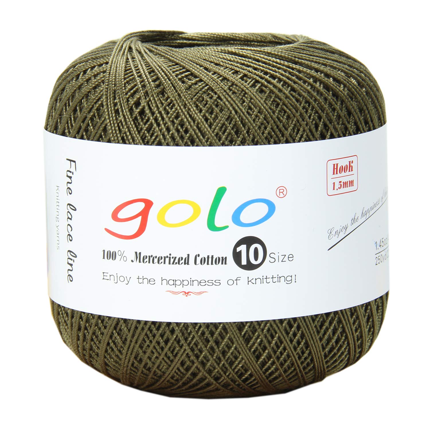 golo Crochet Thread Size 10 for Hand Knitting Yarn Crocher Yarn (Bronze-607) — image 1