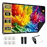 Projector Screen, 72Inch Outdoor Projector