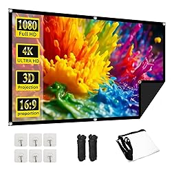 Projector Screen, 72Inch Outdoor Projector