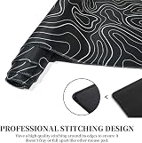 HGWALP Large Gaming TOPO Mouse Pad Black and White Topographic 31.5 x 11.8 view 5