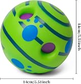 Yifugad Interactive Giggle Ball Dog Toy Squeaky Noise 14cm BPA-Free view 2