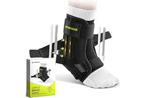 LETSHAKE Ankle Brace for Men & Women , Ultra-Light & Strong Sprained Ankle Stabilizer for Plantar Fasciitis & Achilles Tendon