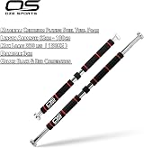 OZE SPORTS Exercise Door Gym Pull Up Bar with Padded Grip 62-100cm Black view 4