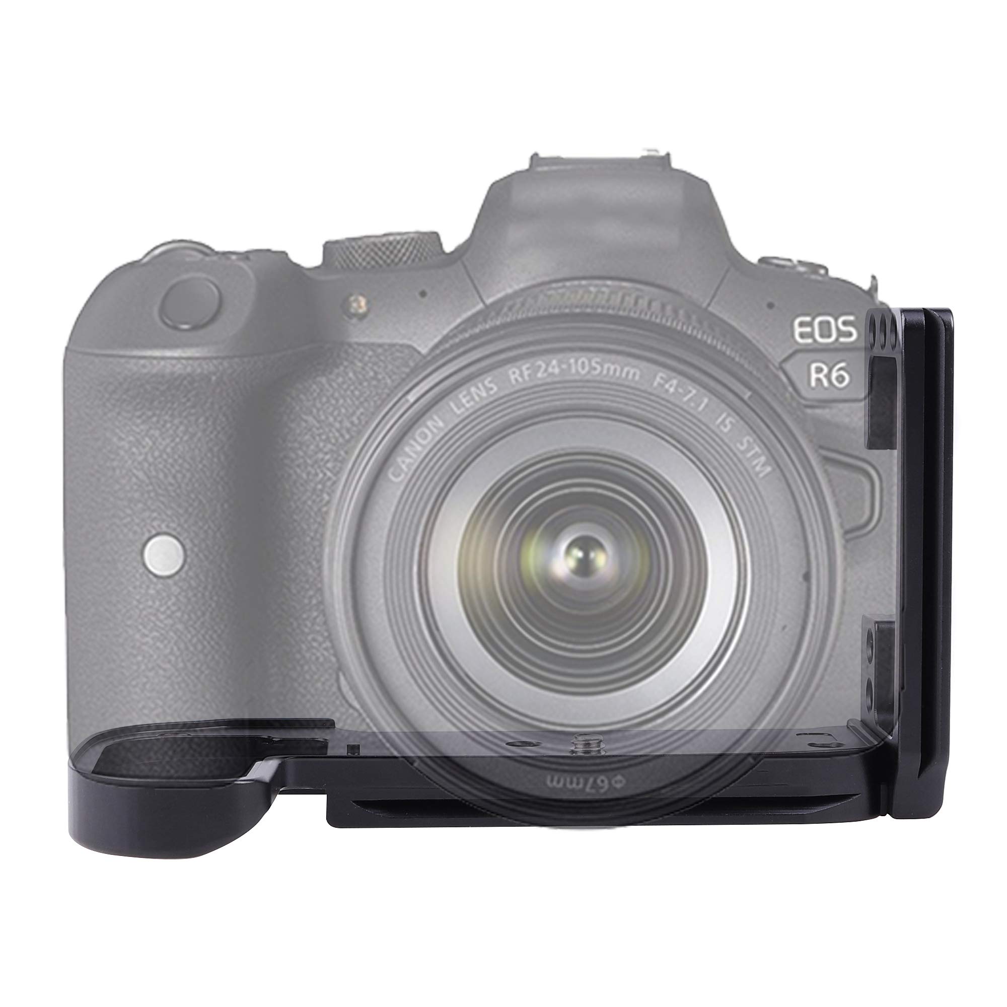 FOTGA PRO Extendable Vertical Shoot Quick Release Plate L-Shaped Bracket Holder Hand Grip with Magnet for Canon EOS R5 R6 Camera Body Compatible with Arca-Swiss Standard
