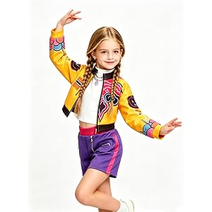 Taiminan Girl Role Playing Costume, 3PCS Costume for Kids Halloween | Girls' stage costumes, suitable for Halloween parties a