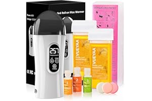 CENYEDA Digital Roll on Wax Kit, Wax Roller Kit for Hair Removal, Waxing Kit for Women, At Home Wax Kit for Larger Areas of the Body, Great Gift for Women