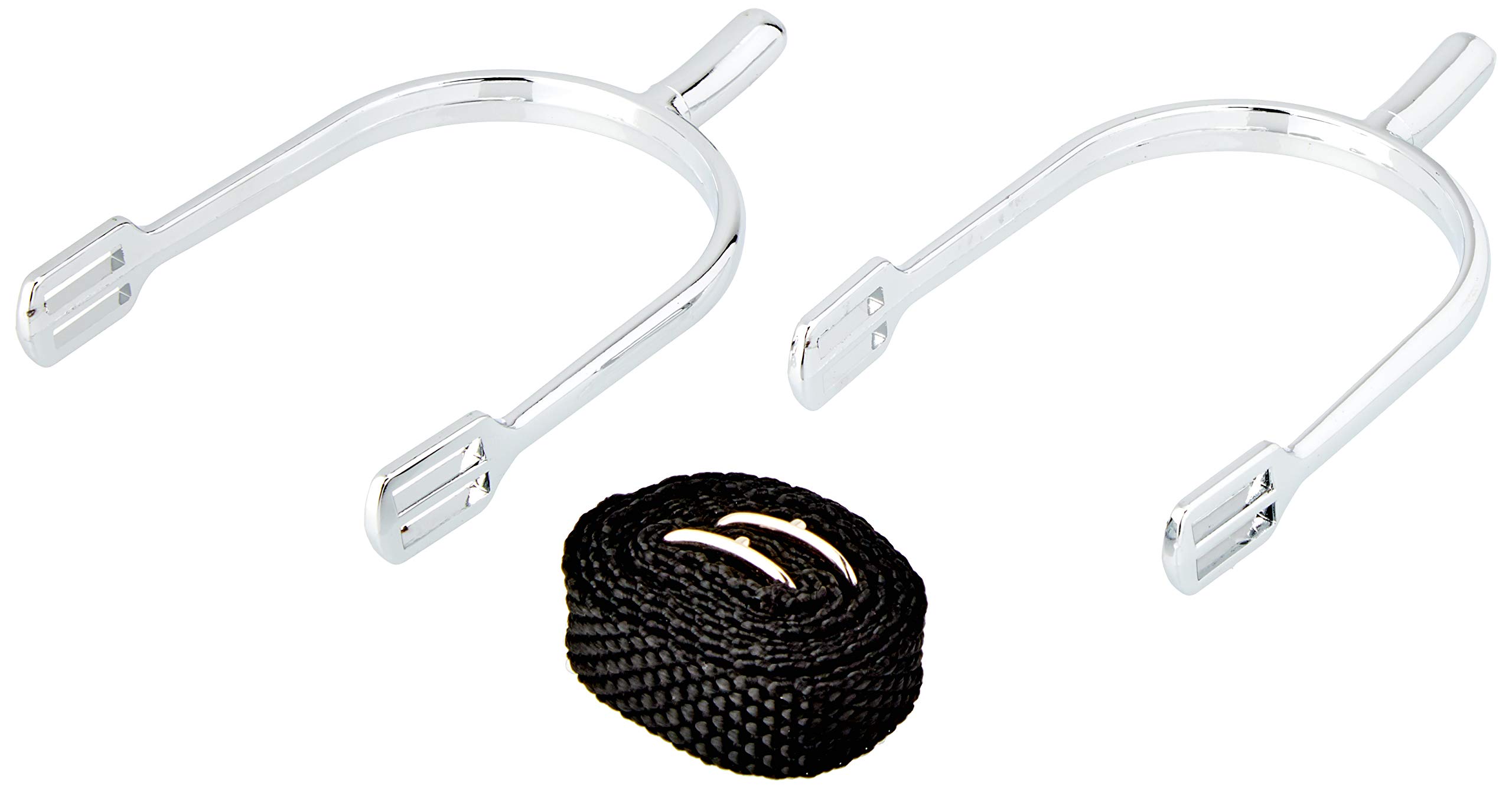 Kerbl Women's Drop-Shape Spurs With Straps - Metallic, 25 Mm