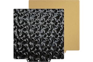 HIKUDIY PEI+PEO Build Plate for Adventurer AD5X/5M/5M Pro,Textured PEI+Smooth Diamond Spring Steel Flexible Platform for Neptune 3 Pro/4, Kobra, Ender 3/3 Pro/3S1/3 v2, CR 20/CR 20 Pro, Ender 5/5 Pro