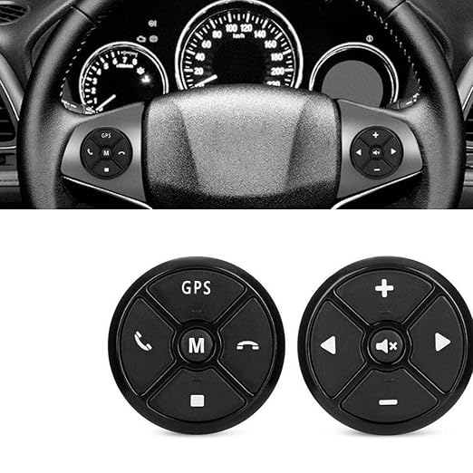 VIGORFLYRUN PARTS LTD Universal Lenkrad Fernbedienung Auto Button 4 Keys Multimedia 10-Button für Auto 2 DIN DVD Mp5 Player N
