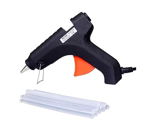 GLUN 40W Hot Melt Glue Gun Kit for Quick Repairs 11 mm with 10 Glue Sticks