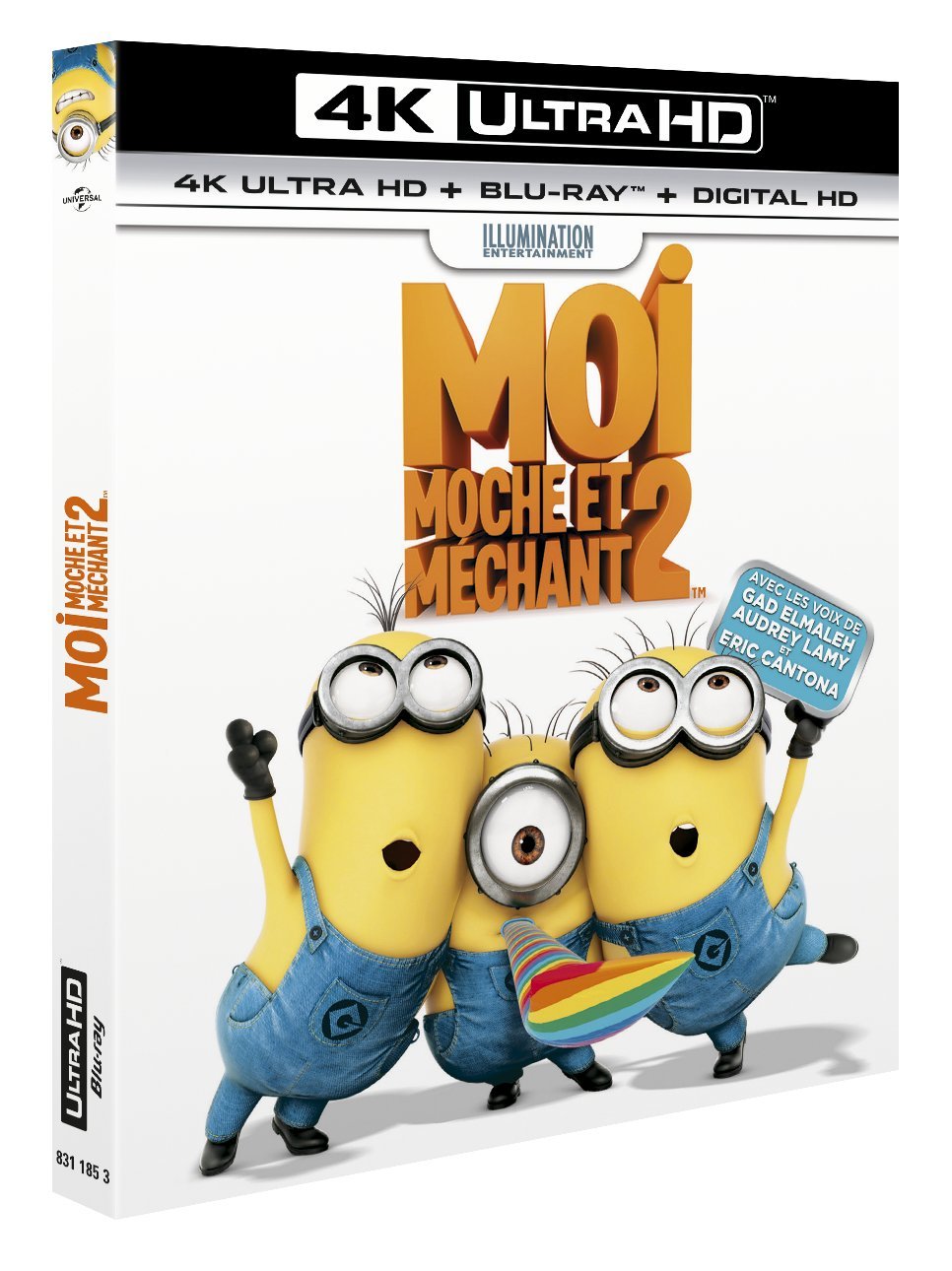 Moi moche et méchant 2 4K Blu ray 4K Ultra HD Blu ray Digital Moi moche et méchant 2 4K Blu ray 4K Ultra HD Blu ray Digital HD Amazon Pierre Coffin Chris Renaud DVD & Blu ray