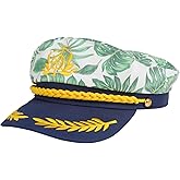 Youbinzi Captain Yacht Hat, Adjustable for Women Men, Navy Marine Admiral Costumes Accessory