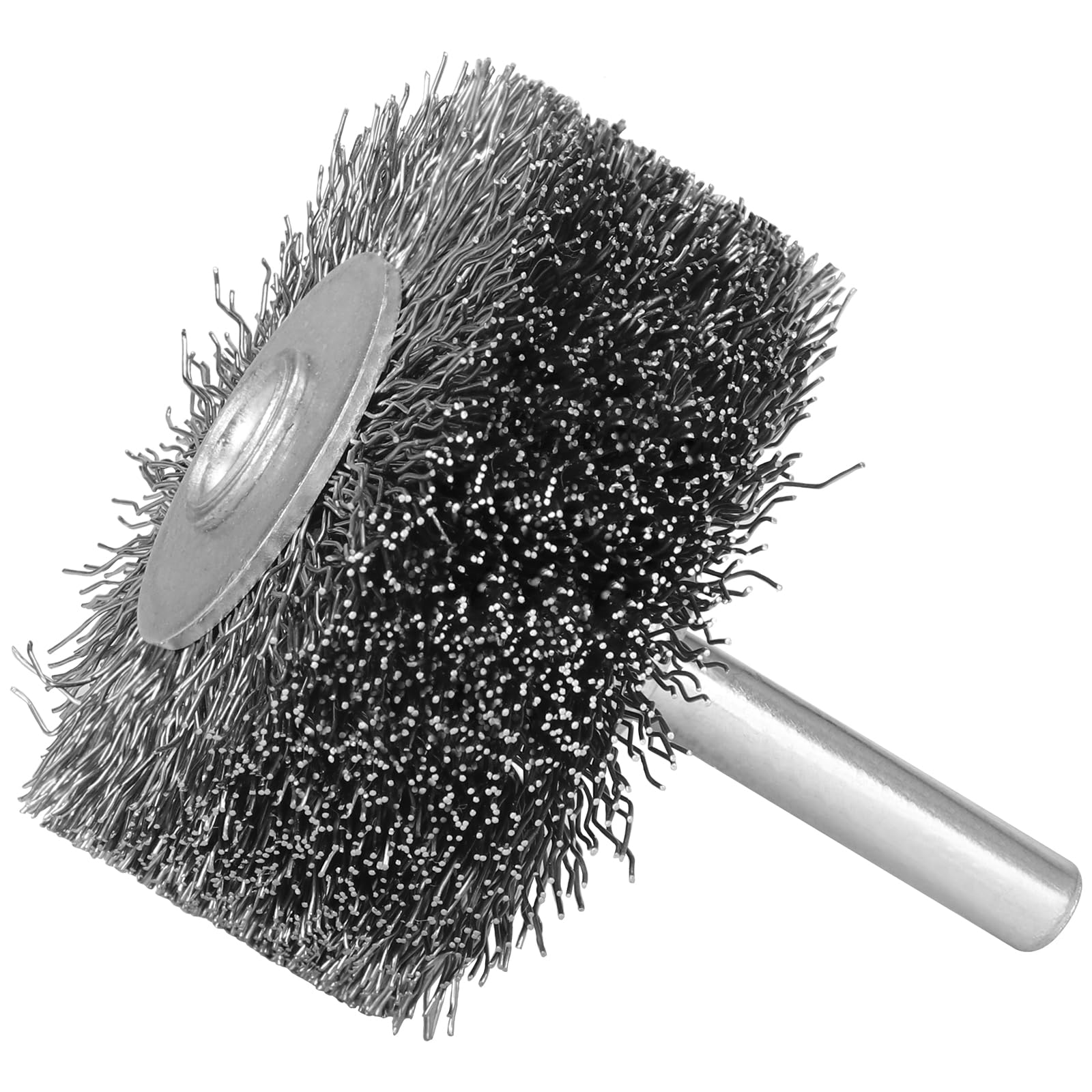 SI FANG Wire Brush Wheel for Drill Attachment, 2" x 3/4" x 0.0118 inch Heavy Duty Scratch Brushes for Metal Removal Rust Corrosion Stripping Cleaning, High Density Coarse Stainless Steel Wire, 1PCS