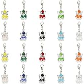 LEGENTLISURAngel Fairy Charms Angle Wing Glass Pendants with Pearl Beads Lovely Dangle Charms for DIY Crafting Necklace Earring Bracelet Bag Ornaments