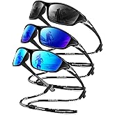 OUKEMAX Polarized Sunglasses Men, Sports Sun Glasses Womens UV400 Protection for Fishing Running Driving