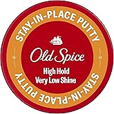Old Spice Mens Hair Putty, Stay-In-Place Hair Styling Putty for Men, High Hold, Very Low Shine, 2.22 oz