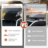 Sailnovo Car Roof Bag 20 Cubic Feet Waterproof Roof Carrier Black view 6